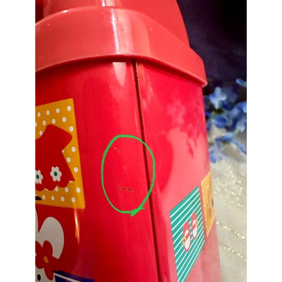 Vintage Sanrio Hello Kitty Desk Tin Trash Bin - Picture 7 of 9